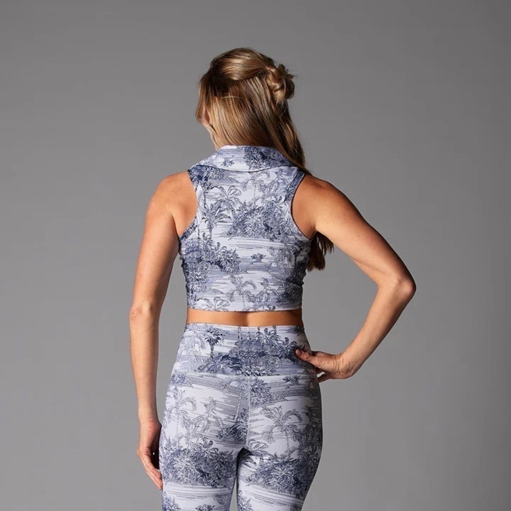 NWT Tavi TaviSculpt Polo Tank Navy Toile XL - Picture 3 of 13